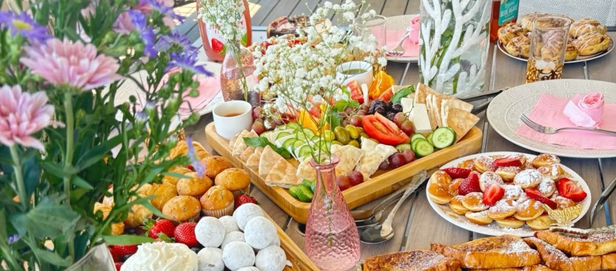 Organisez un brunch pour vos événements : Pâques, anniversaire, baby shower, fête des mères, …