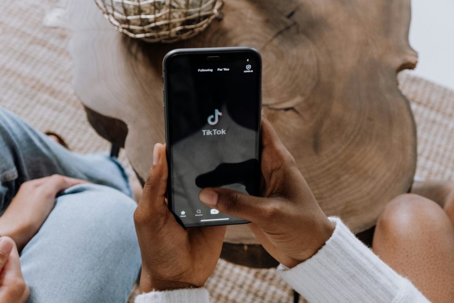 lancement de l'application TikTok