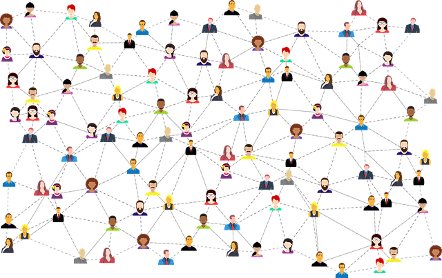 Réseau de communication numérique entre utilisateurs sur les médias sociaux