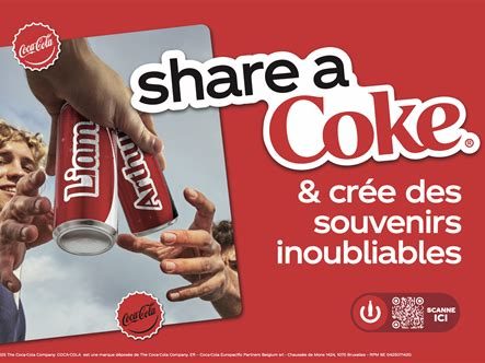Campagne Share a Coke de Coca-Cola mettant en avant des bouteilles personnalisées avec des prénoms